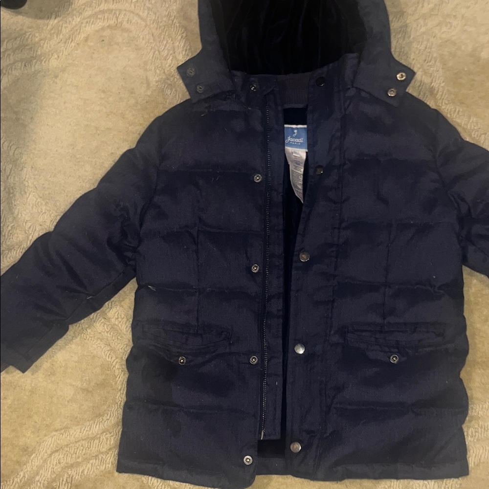 Jacadi Paris Dark Blue Puffer Coat